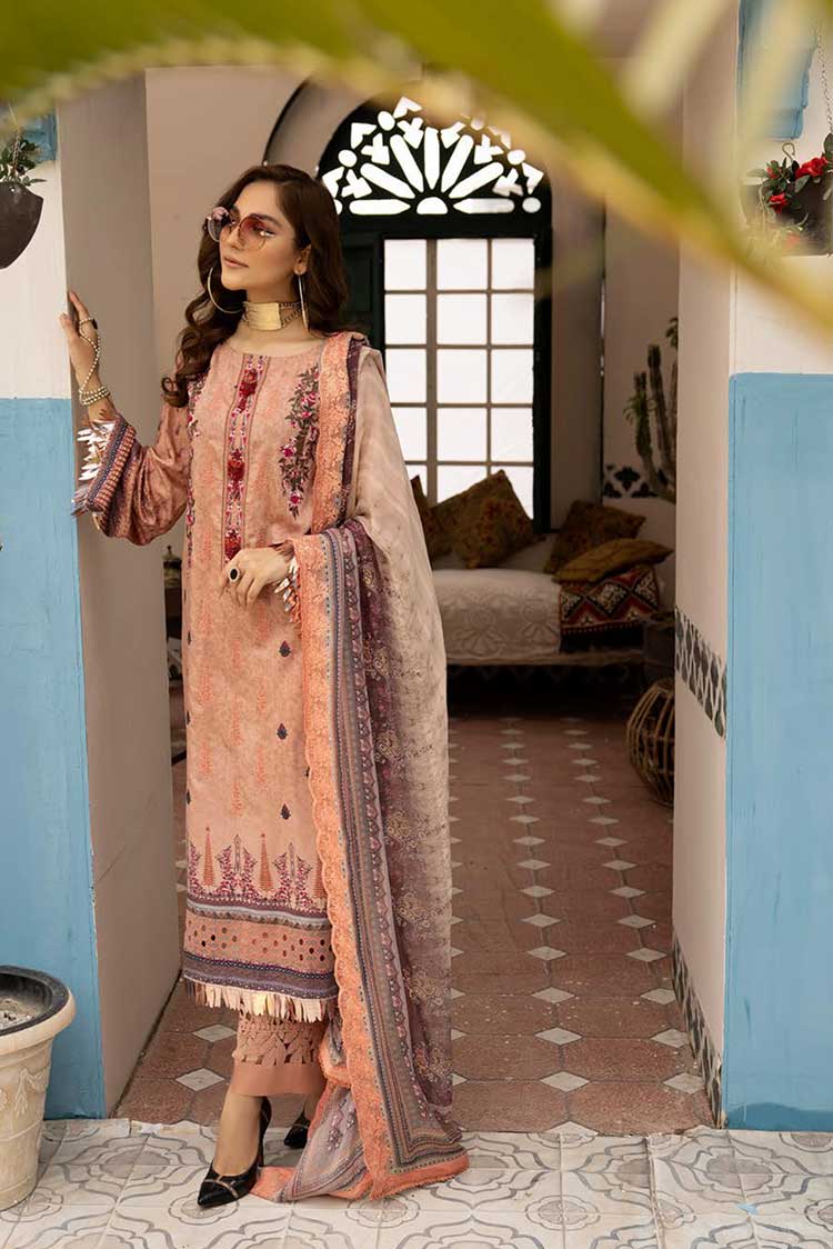 Picture of Shaista - Design 387 Miraal Viscose Digital Printed Embroidered Collection - Available at Raja Sahib