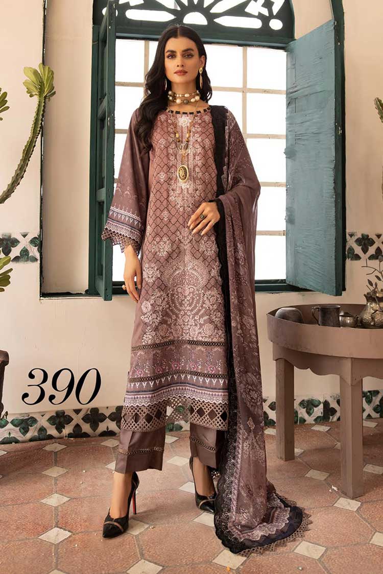 Picture of Shaista - Design 390 Miraal Viscose Digital Printed Embroidered Collection - Available at Raja Sahib