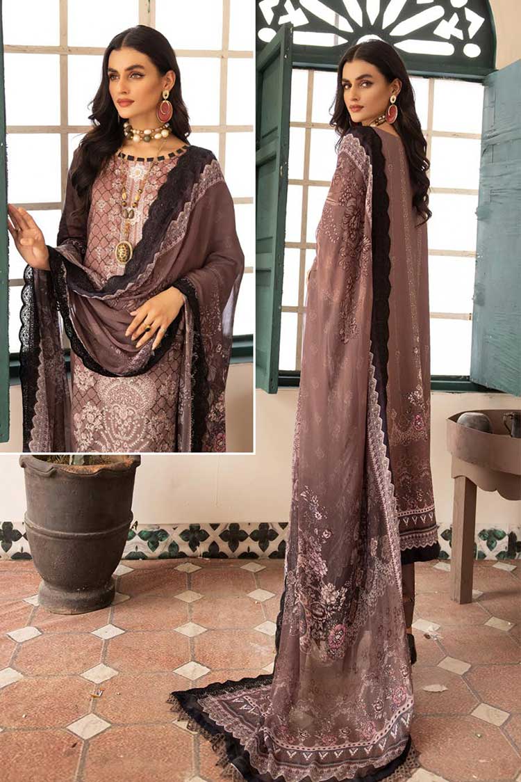 Picture of Shaista - Design 390 Miraal Viscose Digital Printed Embroidered Collection - Available at Raja Sahib