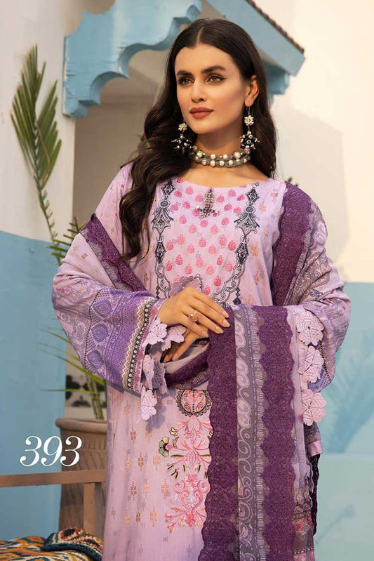 Picture of Shaista - Design 393 Miraal Viscose Digital Printed Embroidered Collection - Available at Raja Sahib