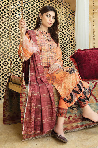 Riaz Arts - Design 04 Zarki Printed Zari Viscose Collection Vol 5