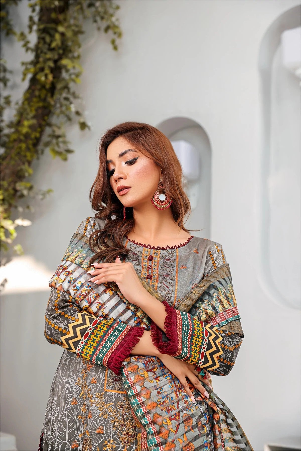 Picture of Lala - Naaz 016 Kesa Embroidered Print Viscose Collection - Available at Raja Sahib