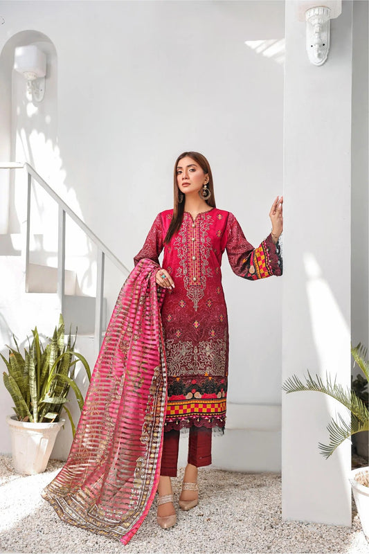 Picture of Lala - Kaavish 021 Kesa Embroidered Print Viscose Collection - Available at Raja Sahib