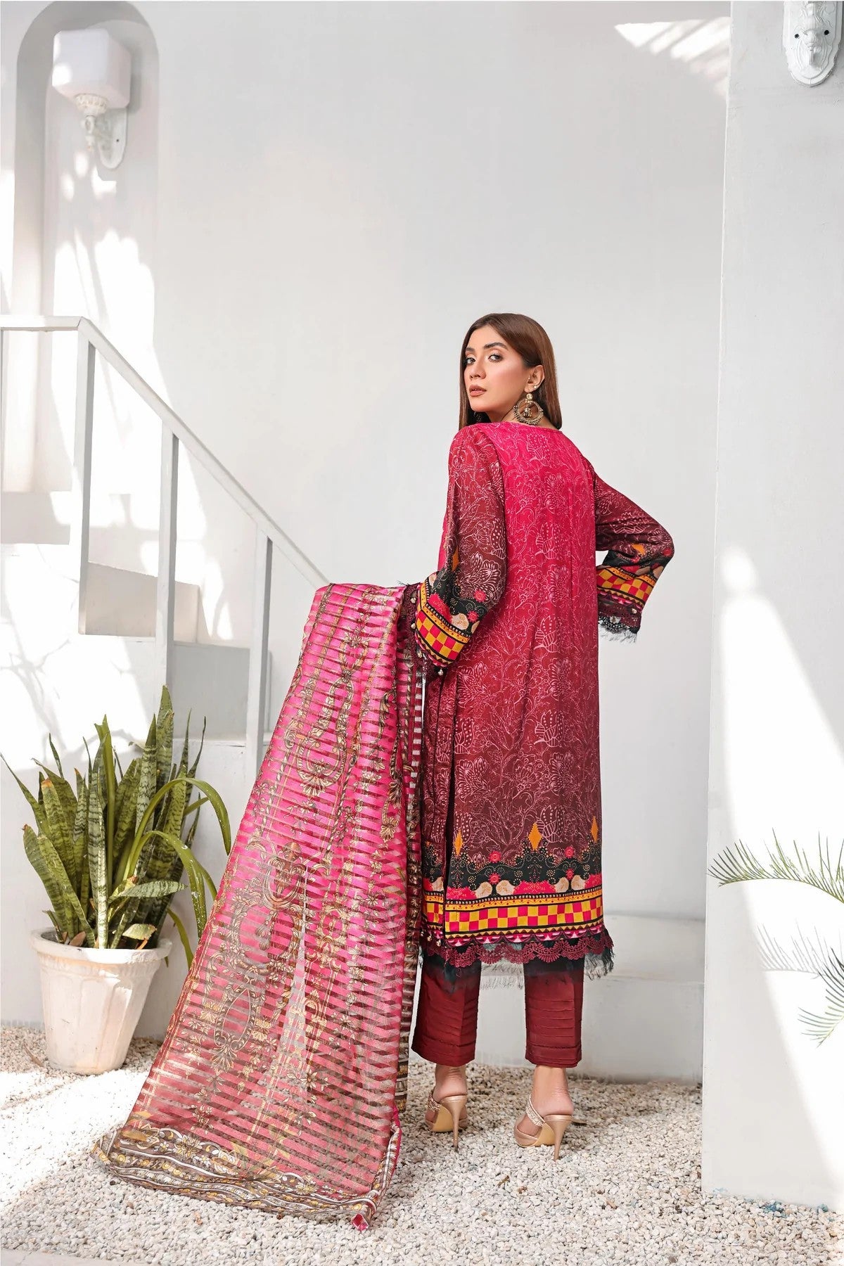 Picture of Lala - Kaavish 021 Kesa Embroidered Print Viscose Collection - Available at Raja Sahib