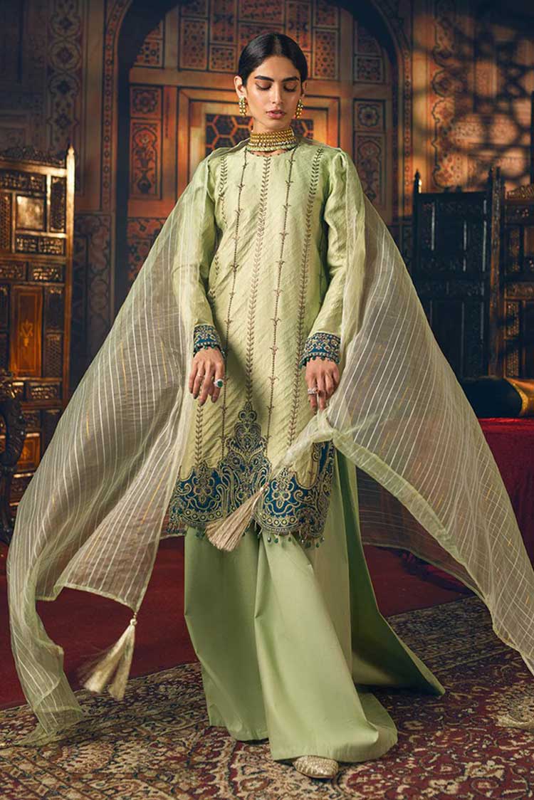 Picture of Salitex - WK UT 1172 Mehr e Gul Embroidered Jacquard Collection 2022 - Available at Raja Sahib