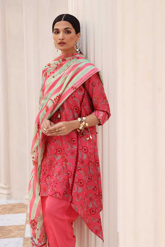 Picture of Gul Ahmed - 3 PC Printed Satin Suit DS22001 Aangan Collection - Available at Raja Sahib