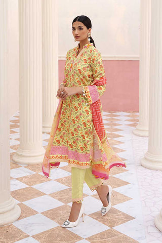 Gul Ahmed 3 PC Printed Satin Suit DS22003 Aangan Collection 2022