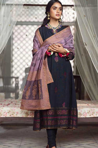 Gul Ahmed 3PC Embroidered Jacquard Suit MJ-22066 Winter Collection 2022