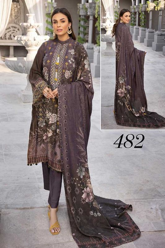 Picture of Shaista - Design 482 Gulzaib Shamrey Digital Printed Embroidered Collection - Available at Raja Sahib