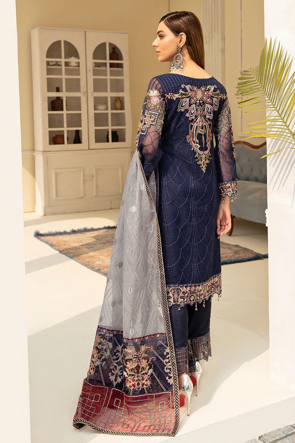 Picture of Ramsha - M 508 Minhal Embroidered Chiffon Collection Vol 5 - Available at Raja Sahib