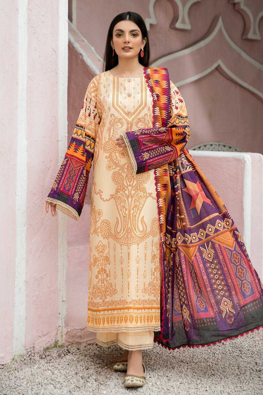 Picture of Ittehad - LF DP2 2216 Summer Lawn Collection - Available at Raja Sahib