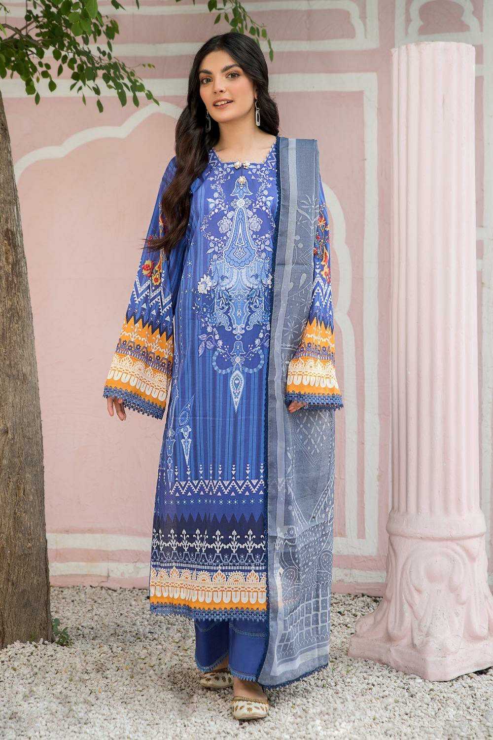 Picture of Ittehad - LF DP2 2219 Summer Lawn Collection - Available at Raja Sahib