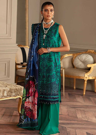 Raaya 03 Emerald Queen Carnation Luxury Eid Collection 2022