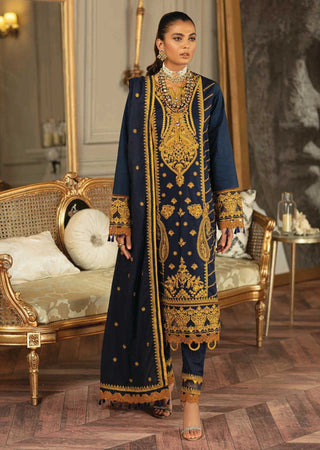 Raaya 08 Blue Royale Carnation Luxury Eid Collection 2022