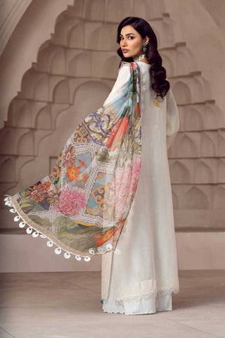 Shahbano 01 Chamblee White Gull Mehr Luxury Lawn Collection 2022