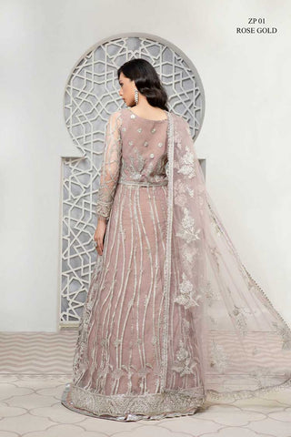 Zarif ZP-01 Rose Gold Pareesia Luxury Formal Wear Collection 2022