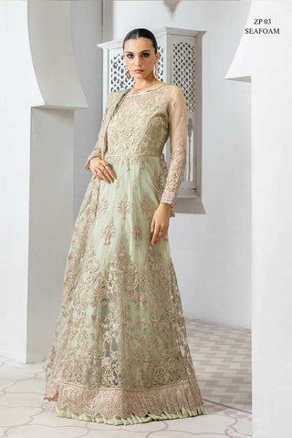 Zarif - ZP-03 Seafoam Pareesia Luxury Formal Wear Collection