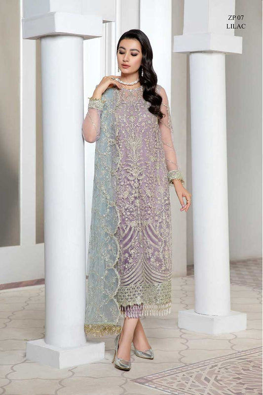 Picture of Zarif - ZP-07 Lilac Pareesia Luxury Formal Wear Collection - Available at Raja Sahib