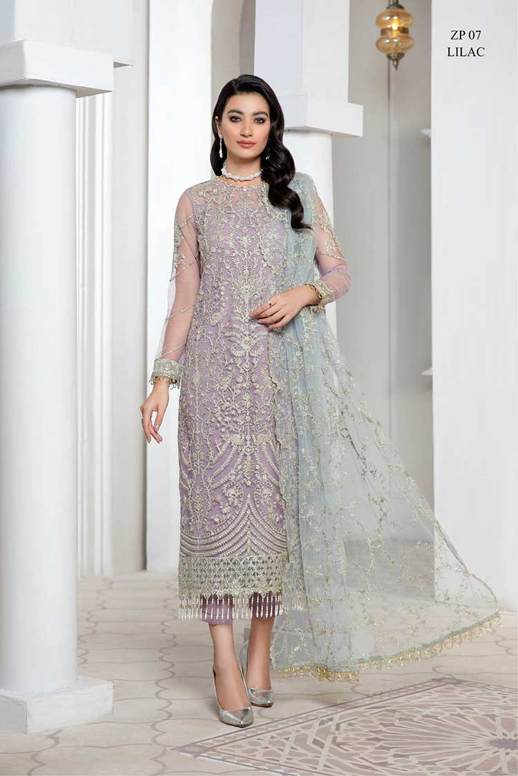 Picture of Zarif - ZP-07 Lilac Pareesia Luxury Formal Wear Collection - Available at Raja Sahib