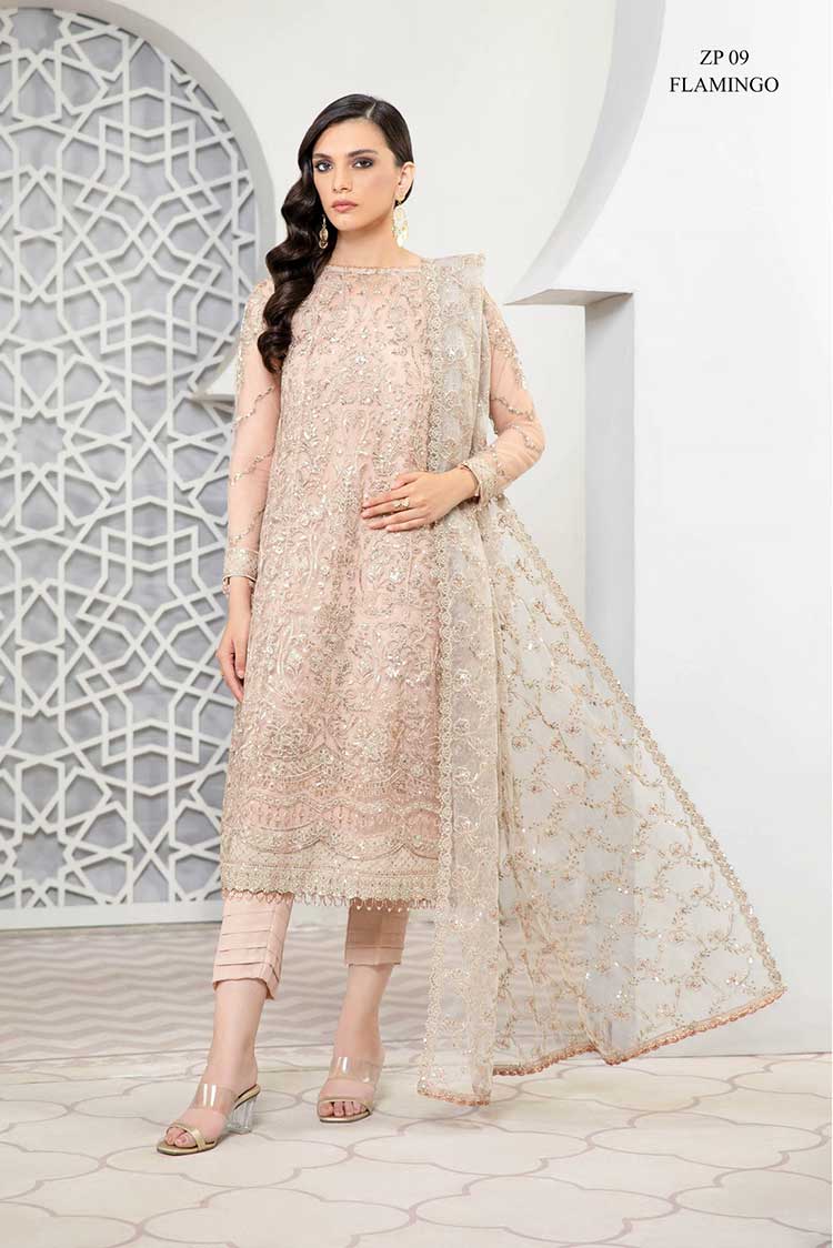 Picture of Zarif - ZP-09 Flamingo Pareesia Luxury Formal Wear Collection - Available at Raja Sahib