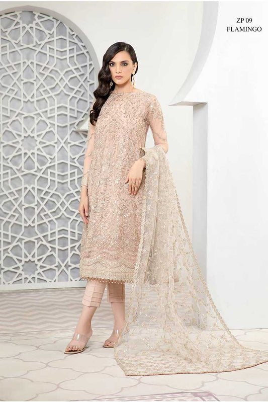 Picture of Zarif - ZP-09 Flamingo Pareesia Luxury Formal Wear Collection - Available at Raja Sahib