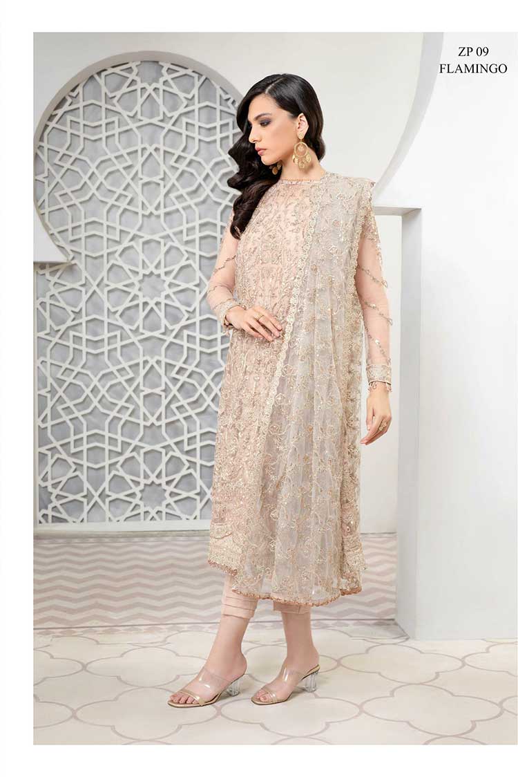 Picture of Zarif - ZP-09 Flamingo Pareesia Luxury Formal Wear Collection - Available at Raja Sahib