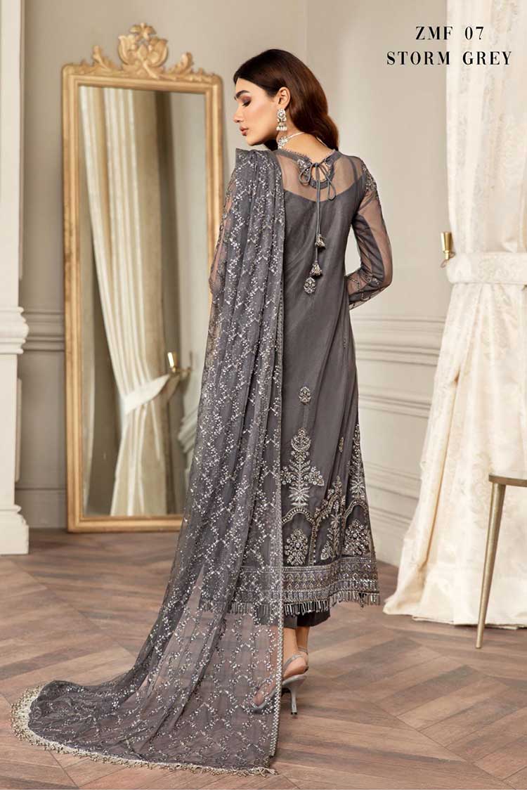 Picture of Zarif - ZMF 07 Storm Grey Mehroze Festive Formal Collection - Available at Raja Sahib