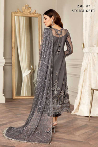 Zarif - ZMF 07 Storm Grey Mehroze Festive Formal Collection