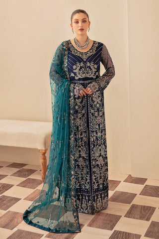 Picture of Ramsha - M 601 Minhal Embroidered Chiffon Collection Vol 6 - Available at Raja Sahib