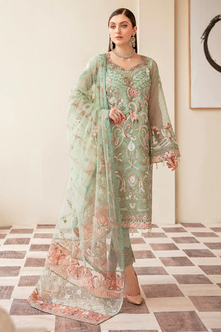 Picture of Ramsha - M 604 Minhal Embroidered Chiffon Collection Vol 6 - Available at Raja Sahib