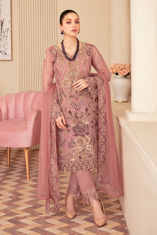 Ramsha - M 605 Minhal Embroidered Chiffon Collection Vol 6