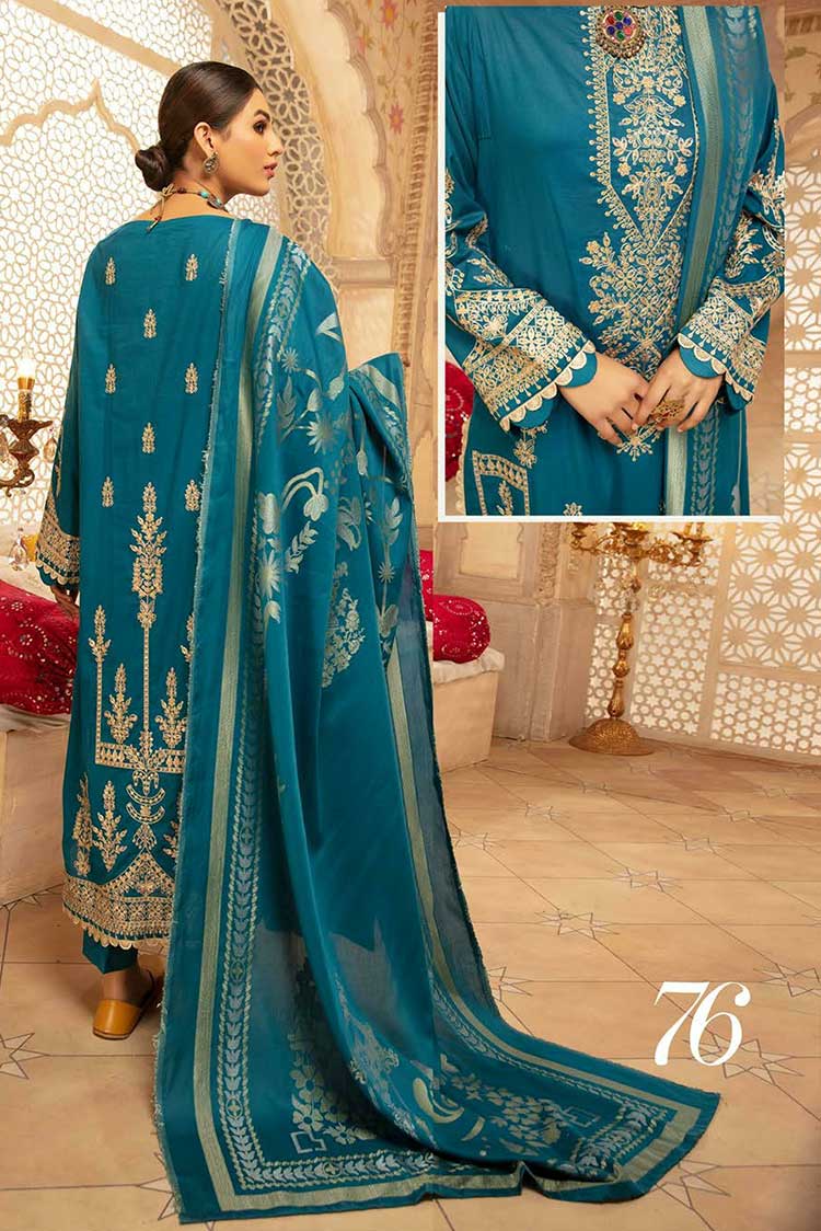 Picture of Shaista - Design 76 Premium Embroidered Lawn Collection - Available at Raja Sahib