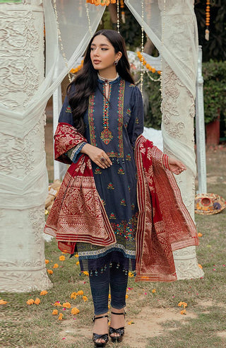 Al Zohaib Textile SSLJS 22 04 Sunehri Shaam Luxury Formals Jacquard Series 2022