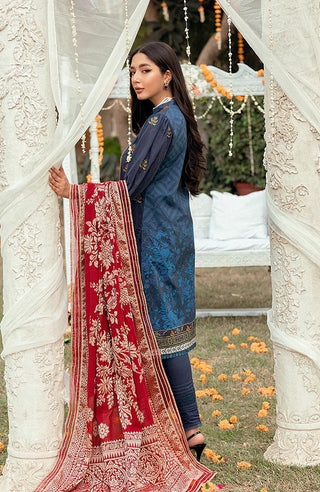 Al Zohaib Textile - SSLJS 22 04 Sunehri Shaam Luxury Formals Jacquard Series