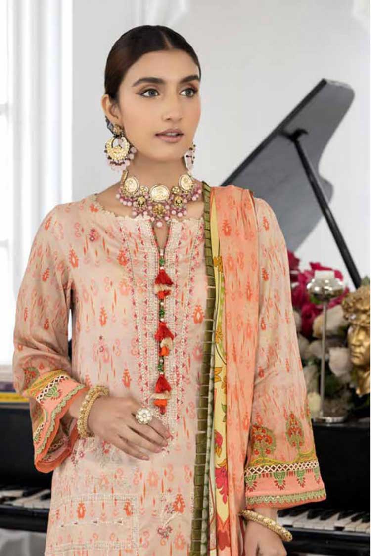 Picture of Riaz Arts - TL 06 Tehzeeb Luxury Embroidered Lawn Collection Vol 2 - Available at Raja Sahib