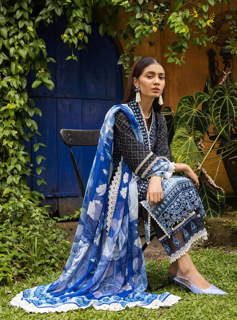 Picture of Zainab Chottani - 8A Wild Lily Tahra Lawn Collection - Available at Raja Sahib