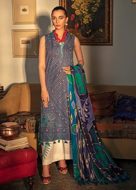 Picture of Mahgul - 14 Azure Tribe Sabzwari Luxury Lawn Collection - Available at Raja Sahib