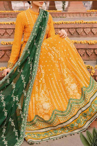 Salitex - HC 26 Sooraj Makhi Dastak Luxury Chiffon Collection