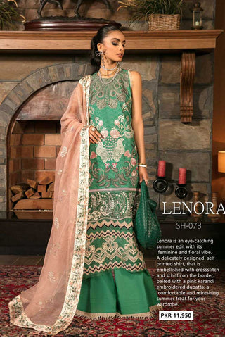 Shiza Hassan SH 07B Lenora Izel Luxury Lawn Collection 2022