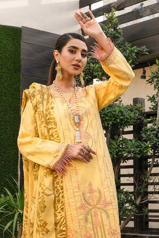 Picture of Lala - 06 Mary Gold Mahru Spring Summer Lawn Collection - Available at Raja Sahib