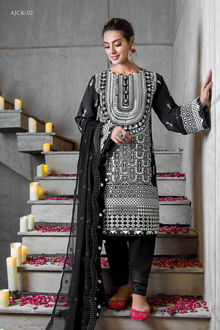 Asim Jofa AJCK 02 Chikankari Eid Collection 2022