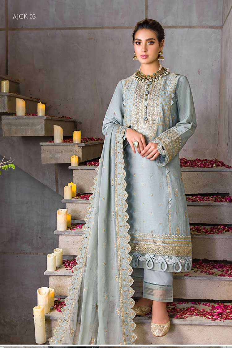 Picture of Asim Jofa - AJCK 03 Chikankari Eid Collection - Available at Raja Sahib