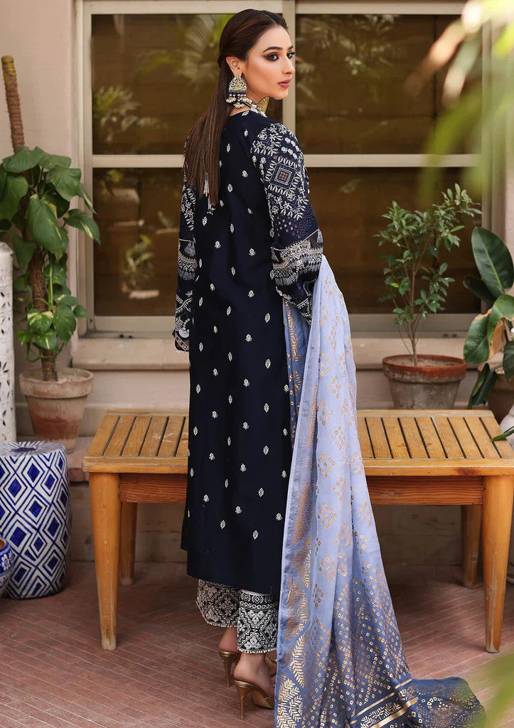 Picture of Kahf - KML 09A Neel Kaml Manara Luxury Lawn Collection - Available at Raja Sahib