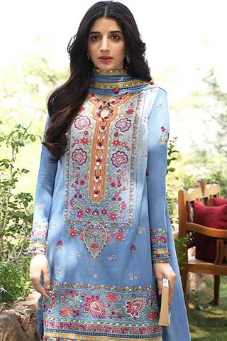 Zaha ZF 22 07 Mehr Festive Lawn Collection 2022