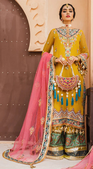 Anaya AM22 06 Sehar Dhanak Mehndi Wedding Collection 2022