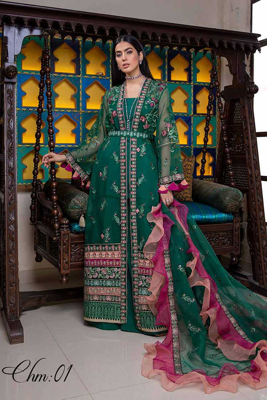 Picture of Charizma - CHM 01 Chimmer Embroidered Chiffon Collection Vol 1 - Available at Raja Sahib