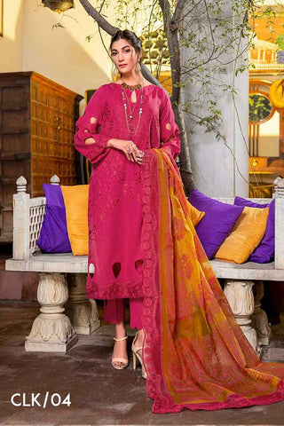 Charizma CLK 04 Signature Embroidered Lawn Karandi Collection 2022 Vol 1