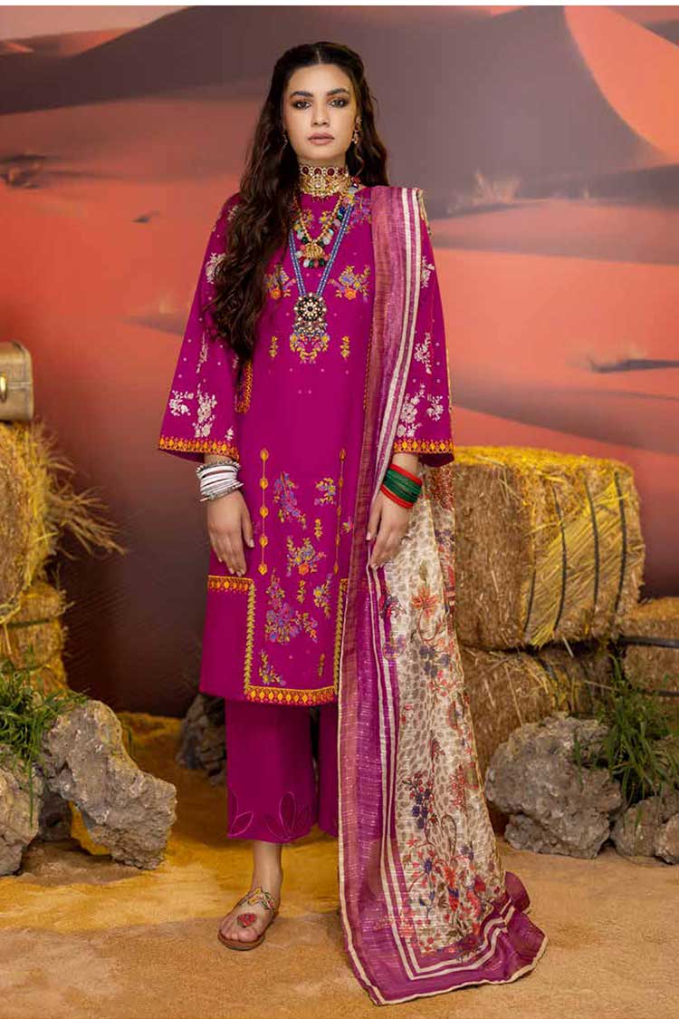 Picture of Charizma - CM 04 Miraas Embroidered Khaddar Collection Vol 1 - Available at Raja Sahib