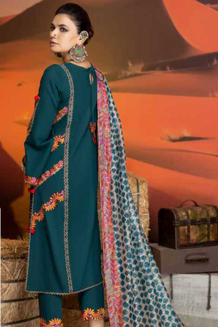 Picture of Charizma - CM 07 Miraas Embroidered Khaddar Collection Vol 1 - Available at Raja Sahib