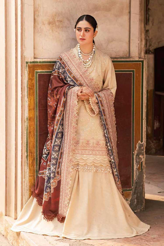 Picture of Nureh - NW 67 Maya Embroidered Embellished Khaddar Collection - Available at Raja Sahib